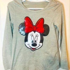Disney Junior Toddler Girls Textured Minnie Shirt Size 3T